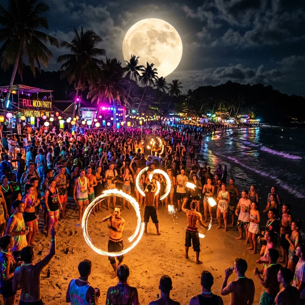 7 Days Exclusive Thailand Full Moon Party Group Tour